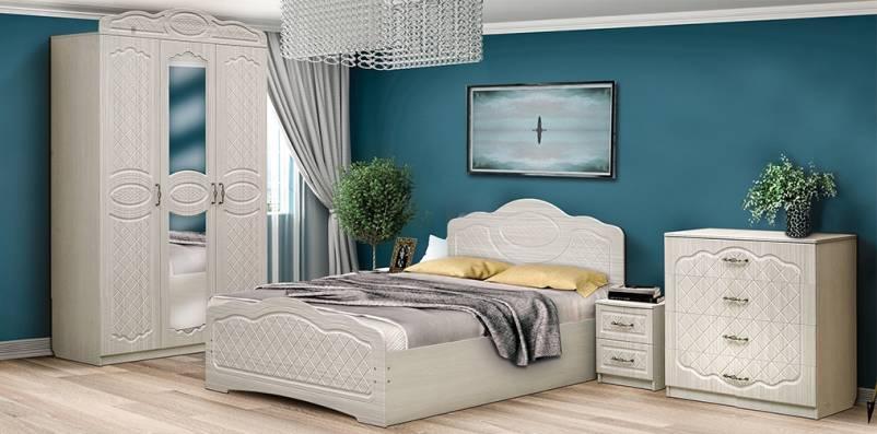 Набор мебели для спальни «Венеция 5.1» МДФ с кроватью 1400х2000