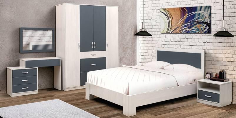 Набор мебели для спальни «Венеция 6» МДФ с кроватью 1400х2000