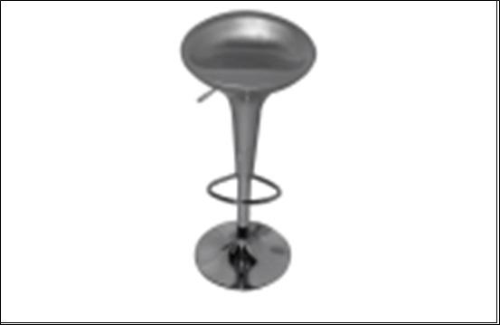 TF-007 (BC-031) барный стул, серый (Керри)